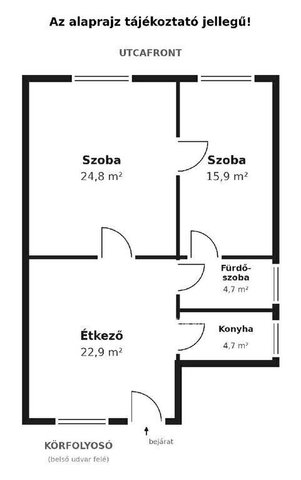 Eladó téglalakás, Budapesten, VI. kerületben 99.9 M Ft, 2 szobás