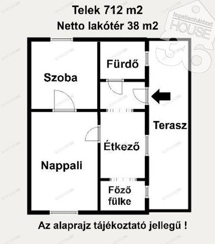 Eladó családi ház, Tiszaalpáron 13.2 M Ft, 2 szobás