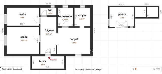 Eladó családi ház, Vezsenyen 26 M Ft, 1+1 szobás