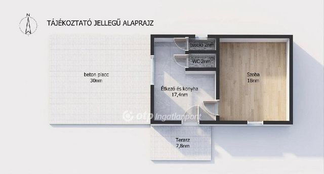Eladó családi ház, Kiskunlacházán 14.9 M Ft, 1 szobás