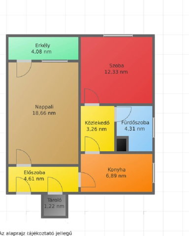 Eladó téglalakás, Salgótarjánban 9.5 M Ft, 2 szobás