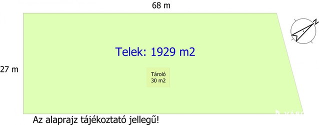 Eladó mezogazdasagi ingatlan, Töltéstaván 19.8 M Ft