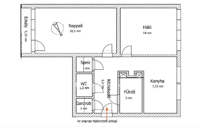 Eladó téglalakás, Szigetszentmiklóson 52 M Ft, 2 szobás