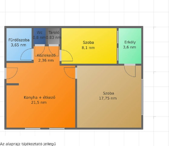 Eladó panellakás, Salgótarjánban 17.9 M Ft, 1+1 szobás