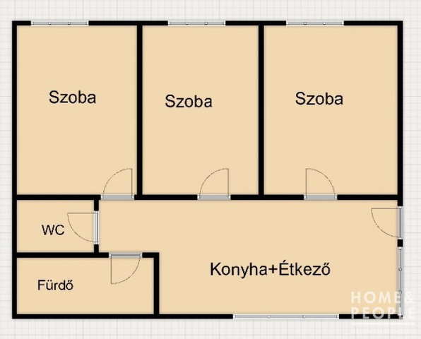 Eladó téglalakás, Hódmezővásárhelyen 85 M Ft, 3 szobás