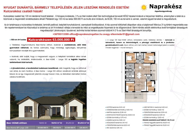 Eladó családi ház, Mosonmagyaróváron 63 M Ft, 4 szobás