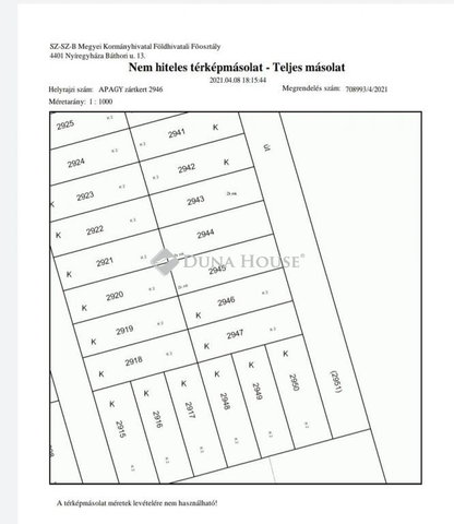 Eladó telek, Apagyon 3 M Ft / költözzbe.hu