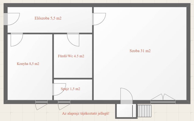 Eladó téglalakás, Kazincbarcikán 26.99 M Ft, 2 szobás
