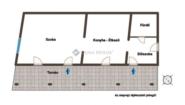 Eladó családi ház, Nadapon 40 M Ft, 1 szobás