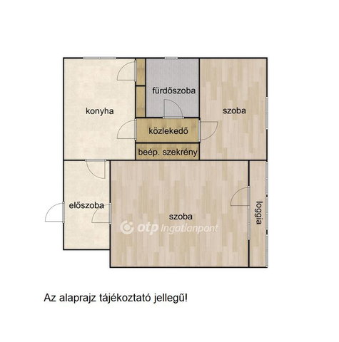 Eladó panellakás, Nyíregyházán 39.5 M Ft, 2 szobás