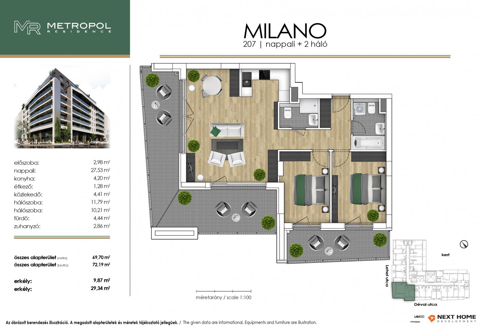 3 bed · 72m² · 144.372.400 ft