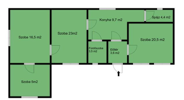 Eladó családi ház, Abaújszántón 13 M Ft, 3+1 szobás