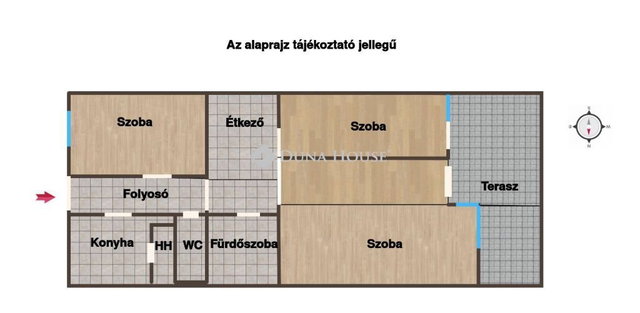 Eladó téglalakás, Nyíregyházán 59.9 M Ft, 3 szobás