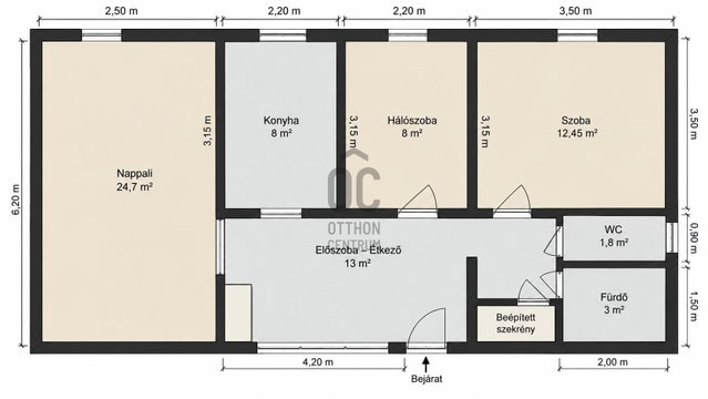 Eladó panellakás, Dunakeszin 93.9 M Ft, 3 szobás