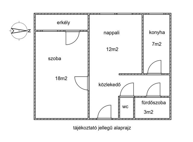 Eladó téglalakás, Zalaegerszegen 43.5 M Ft, 2 szobás