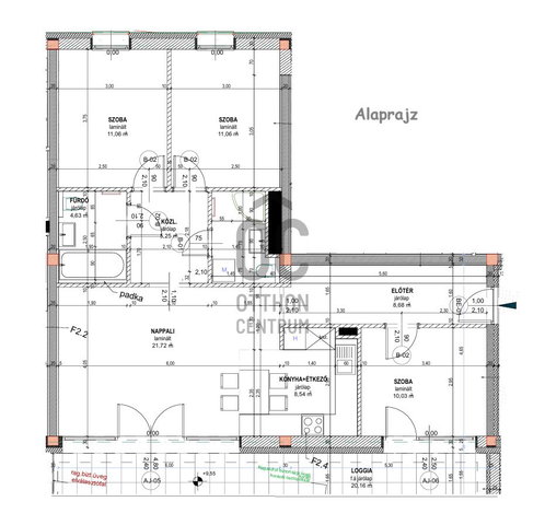 Kiadó téglalakás, albérlet, Debrecenben 528 E Ft / hó, 4 szobás