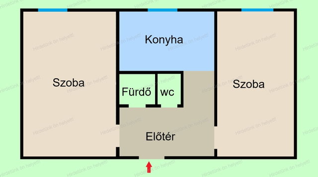 Eladó panellakás, Szegeden 49 M Ft, 2 szobás