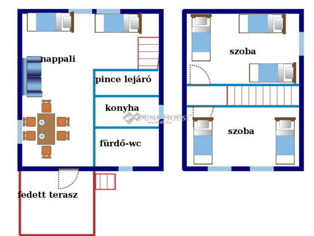 Kiadó családi ház, albérlet, Komáromban, Toboz utcában