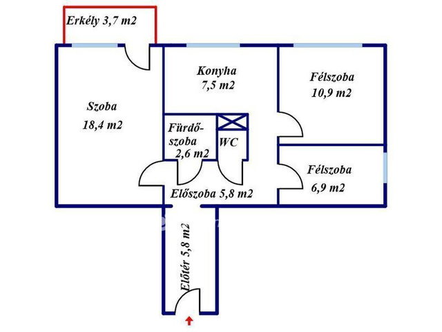 Eladó panellakás, Miskolcon 33.7 M Ft, 1+2 szobás