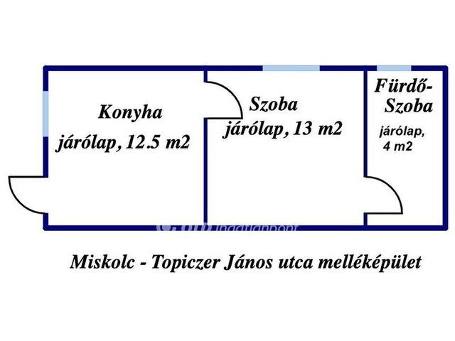 Eladó családi ház, Miskolcon 24.5 M Ft, 1 szobás