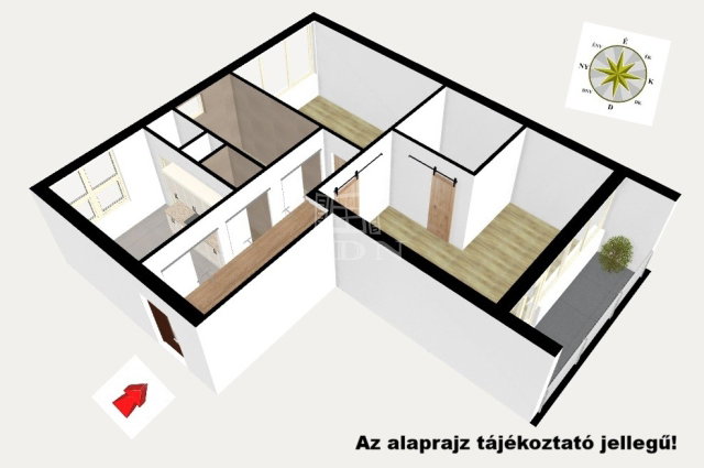 Eladó téglalakás, Vecsésen 63.5 M Ft, 2+1 szobás
