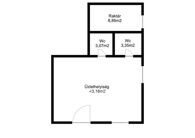 Eladó üzlethelyiség, Hajdúnánáson 29.5 M Ft