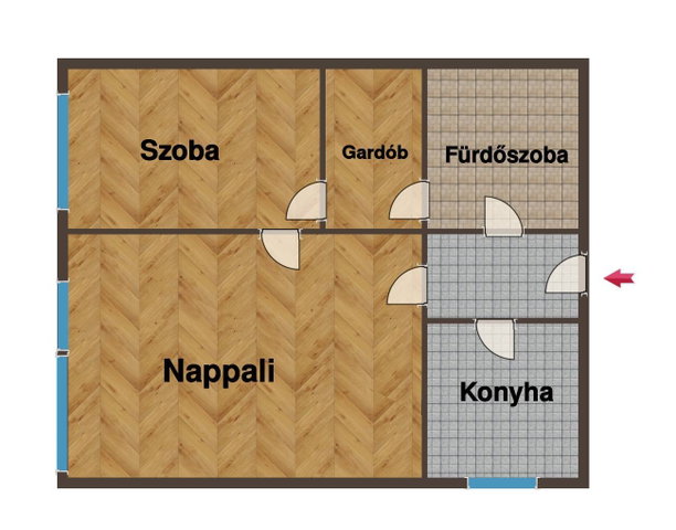 Eladó panellakás, Budapesten, XIV. kerületben 63.9 M Ft, 2 szobás