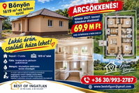 Eladó családi ház, Bőnyön 69.9 M Ft, 4 szobás