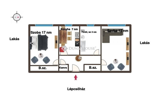 Eladó téglalakás, Zalaegerszegen 34.9 M Ft, 2 szobás