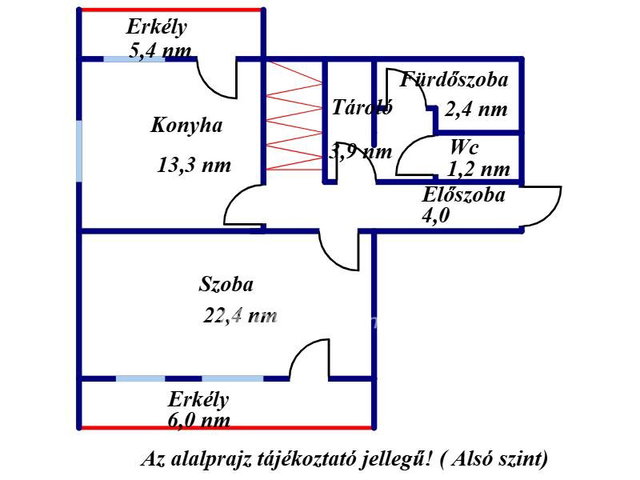 Eladó téglalakás, Gádoroson 15.5 M Ft, 1+2 szobás