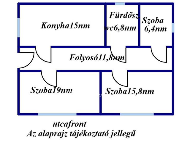 Eladó családi ház, Fülöpön 15 M Ft, 2+1 szobás