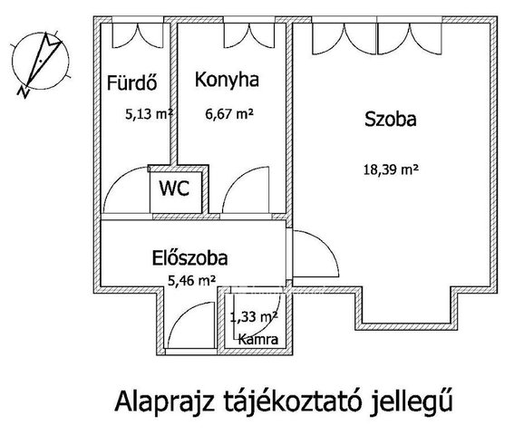 Eladó panellakás, Gyöngyösön 21 M Ft, 1 szobás