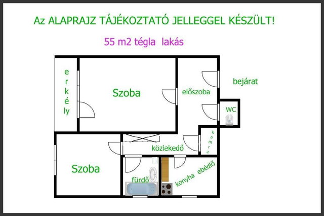Eladó téglalakás, Hajdúböszörményen 43.9 M Ft, 2 szobás