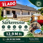 Eladó családi ház, Sárkeresztúron 12.9 M Ft, 2 szobás