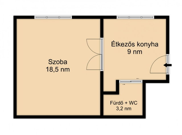 Eladó téglalakás, Budapesten, XX. kerületben 30.9 M Ft, 1 szobás