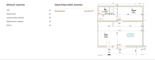 Eladó iroda, Tatán 44.54 M Ft, 1 szobás / költözzbe.hu