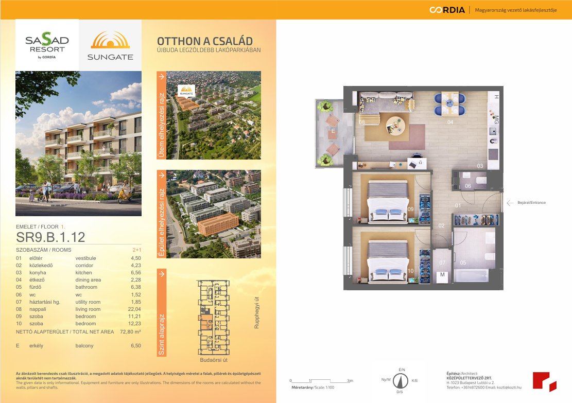 3 bed · 76m² · 140.660.000 ft