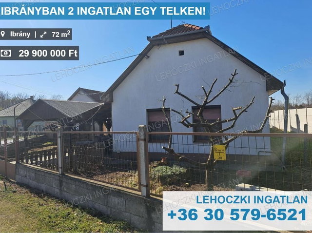Eladó családi ház, Ibrányban 29.9 M Ft, 2 szobás