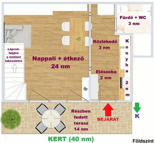 Eladó téglalakás, Budapesten, IV. kerületben 84.9 M Ft, 2 szobás