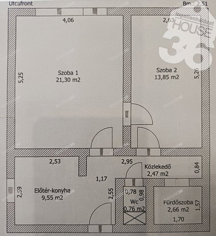 Eladó panellakás, Kecskeméten 58.5 M Ft, 2 szobás
