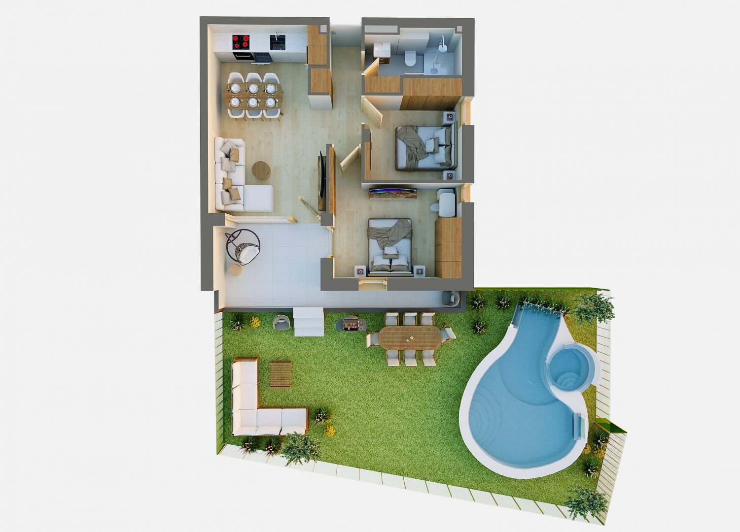 Téglalakás · 2 hálószoba · 53 m² · 89.900.000 Ft
