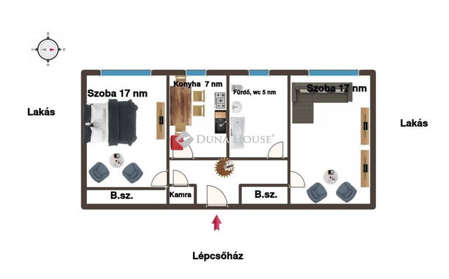 Eladó téglalakás, Zalaegerszegen 34.9 M Ft, 2 szobás