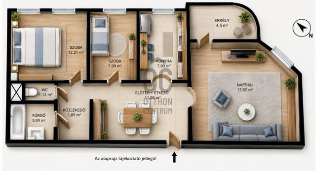 Eladó panellakás, Budapesten, IV. kerületben 74.99 M Ft, 3 szobás