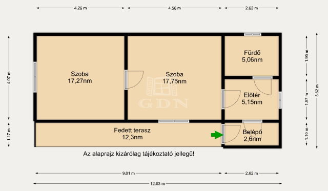 Eladó családi ház, Turán 21 M Ft, 2 szobás