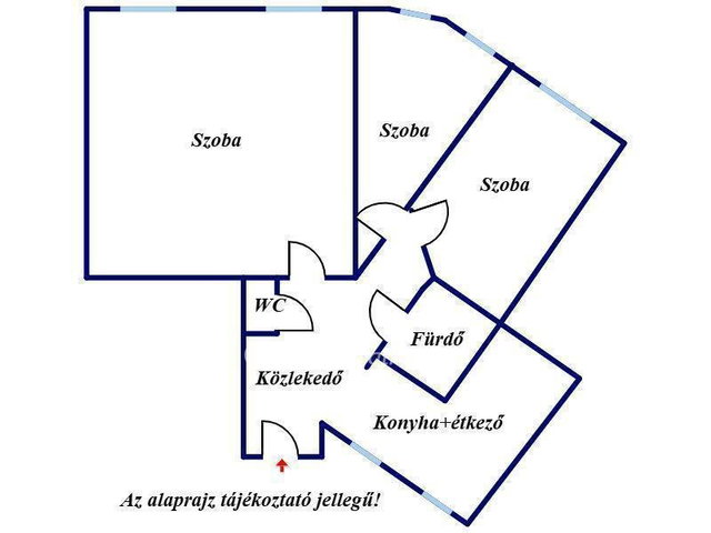 Eladó téglalakás, Szegeden 74.9 M Ft, 3 szobás