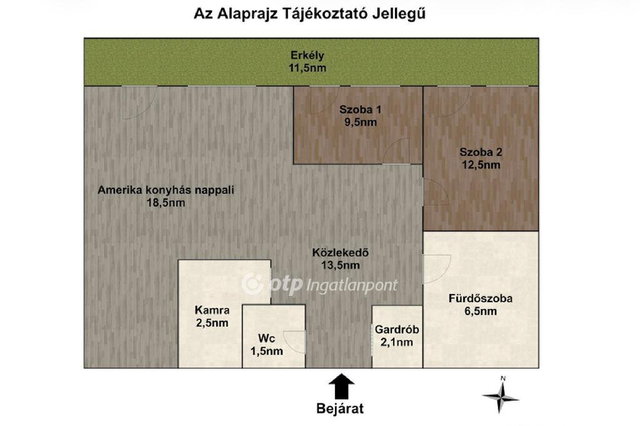 Eladó téglalakás, Győrött 106.9 M Ft, 2+1 szobás