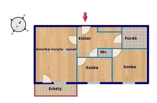 Eladó panellakás, Pécsett 47.9 M Ft, 3 szobás