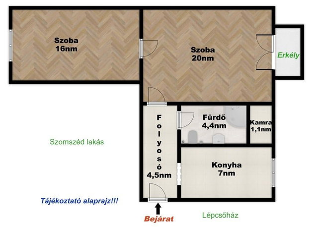 Eladó téglalakás, Petőfibányán, Liszt Ferenc utcában 26.5 M Ft