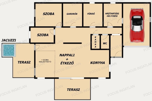Eladó családi ház, Kecskeméten 134.9 M Ft, 3 szobás