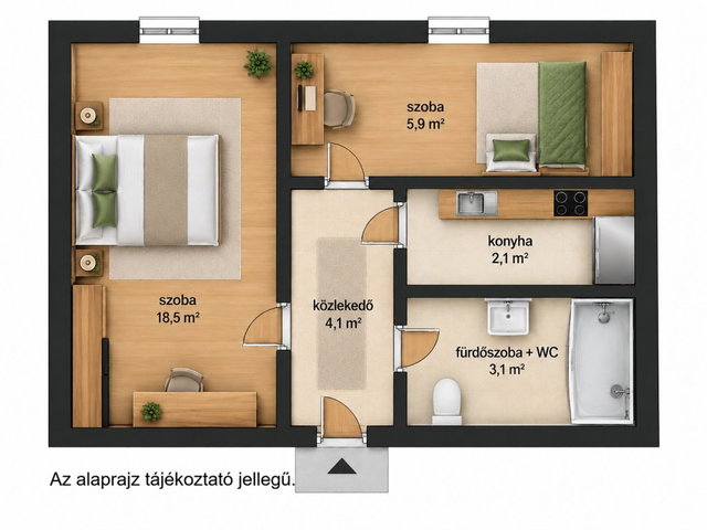 Eladó panellakás, Dunaújvárosban 24.9 M Ft, 1+1 szobás
